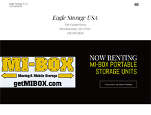 Tablet Screenshot of eaglestorageusa.com